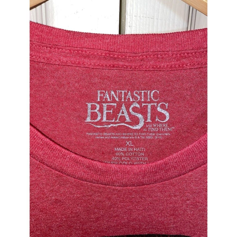 NWT Newt Scamander Shirt Fantastic‎ Beasts Harry Potter Red Mens XL